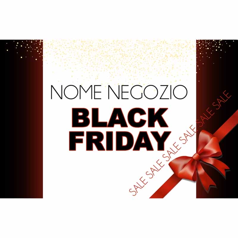 Striscione Black Friday Dorato