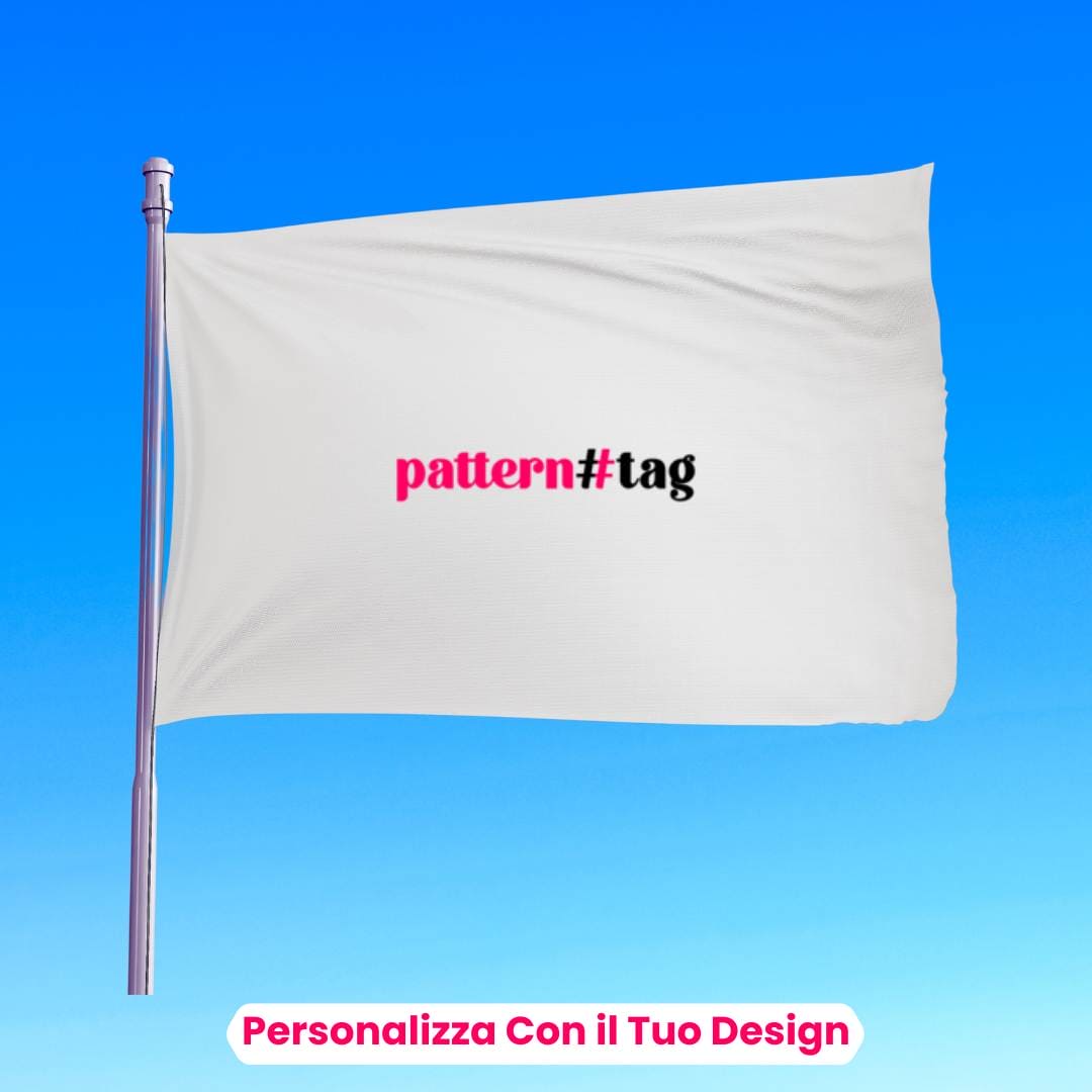 Bandiera Personalizzata 60x90cm - Stampa Fronte/Retro, Colori Vivaci, Per Esterni/Interni, Loghi E Testi