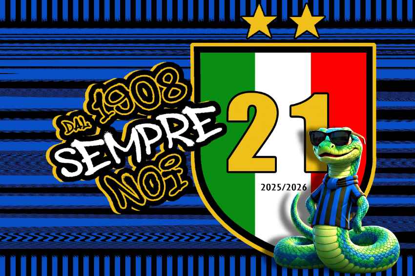 Bandiera Inter 2026 Scudetto Grafica Nerazzurra