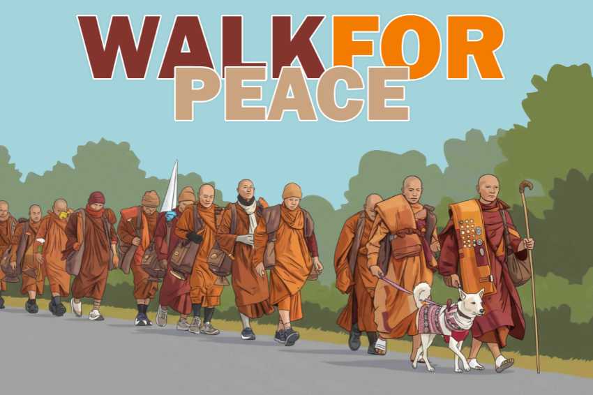 Bandiera WALK FOR PEACE 100X70