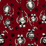 Stampa del Pattern design con palle di Natale