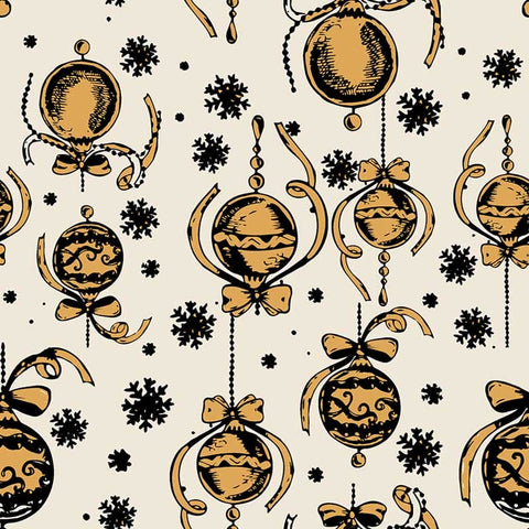 Pattern design con palle di Natale