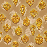 Stampa del Pattern design Natalizio gold