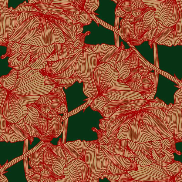 Pattern design fiori di Natale