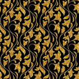 Pattern design Natale elegante oro