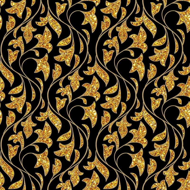 Stampa del Pattern design Natale elegante oro