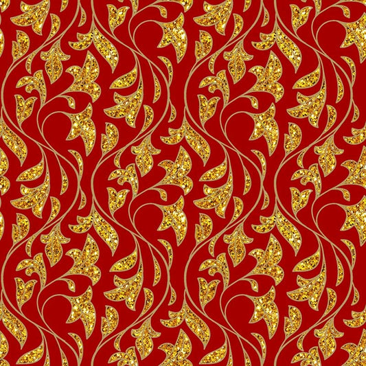 Stampa del Pattern design Natale elegante oro