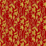 Stampa del Pattern design Natale elegante oro