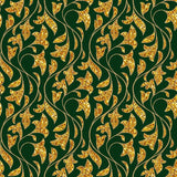 Stampa del Pattern design Natale elegante oro