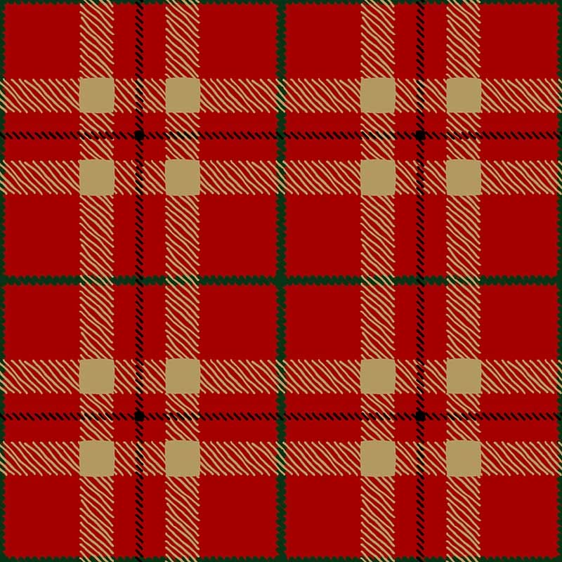 Stampa del Pattern design Tartan Natale