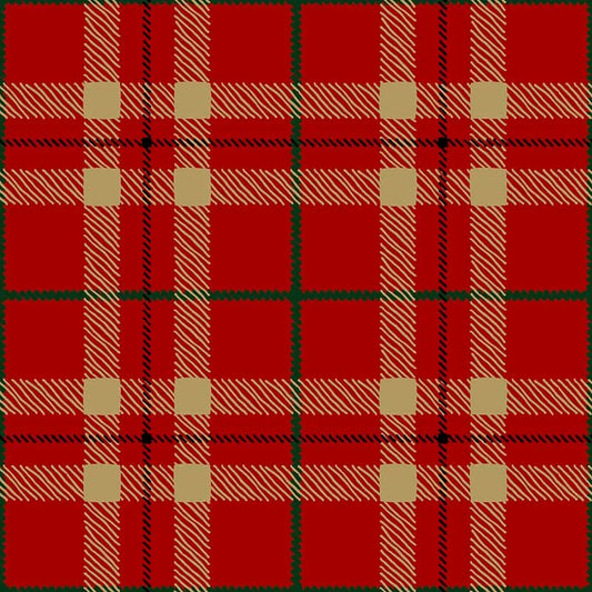 Stampa del Pattern design Tartan Natale