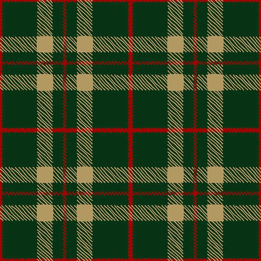 Stampa del Pattern design Tartan Natale