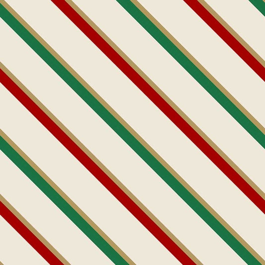 Stampa del Pattern design Christmas Stripes