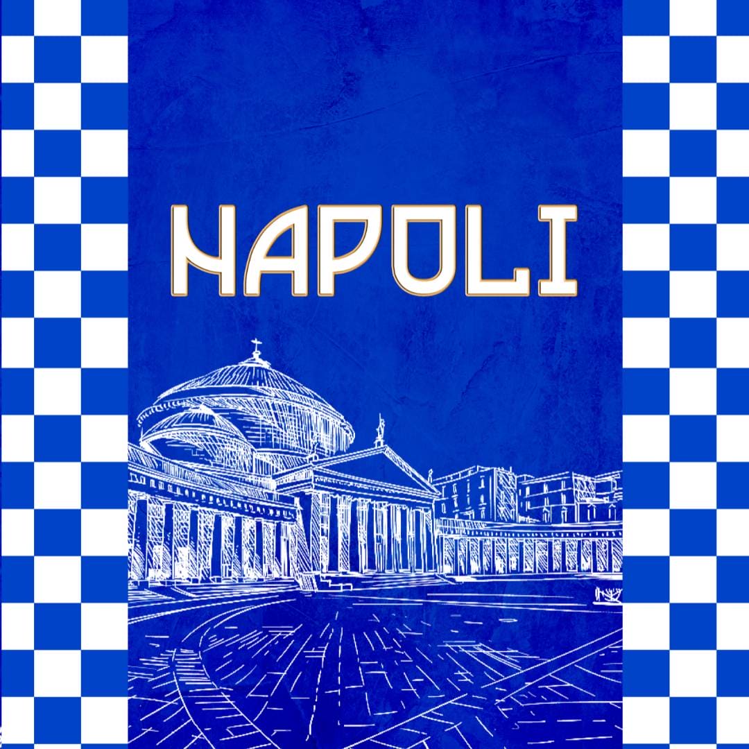 Plaid Coperta Napoli Piazza Plebiscito 140 x 160