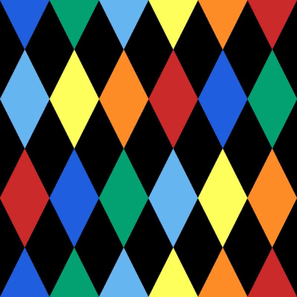 Pattern design Arlecchino con rombi Carnevale