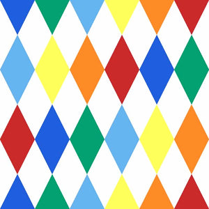 Pattern design Arlecchino con rombi Carnevale