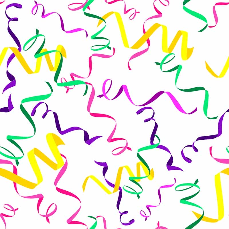 Pattern design Coriandoli artistici Carnevale