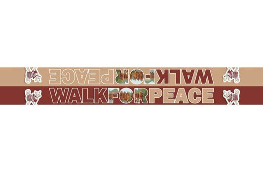 Sciarpa WALK FOR PEACE Simbolo di Pace e Solidarietà 140x10