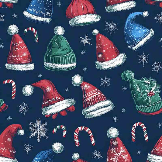 Stampa Pattern design Cappelli di Natale