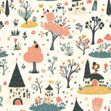 Stampa Pattern design Inverno Vintage
