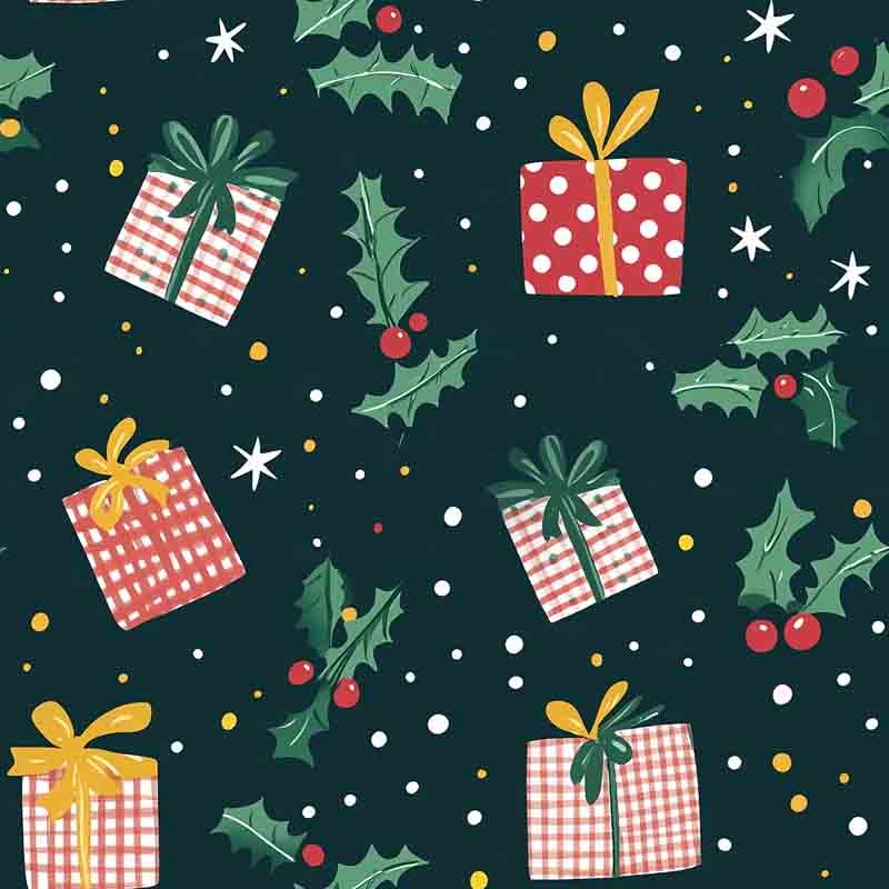 Stampa Pattern design Regali di Natale