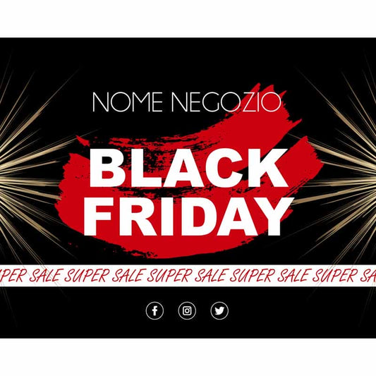 Striscione Black Friday Flash