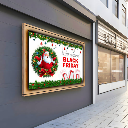 Striscione Black Friday Natalizio