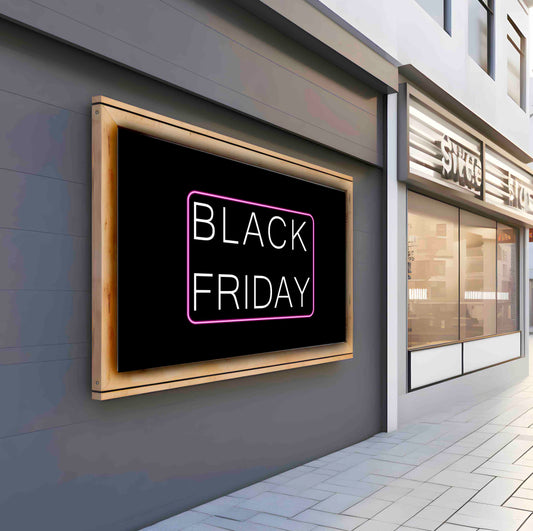 Striscione Black Friday Neon