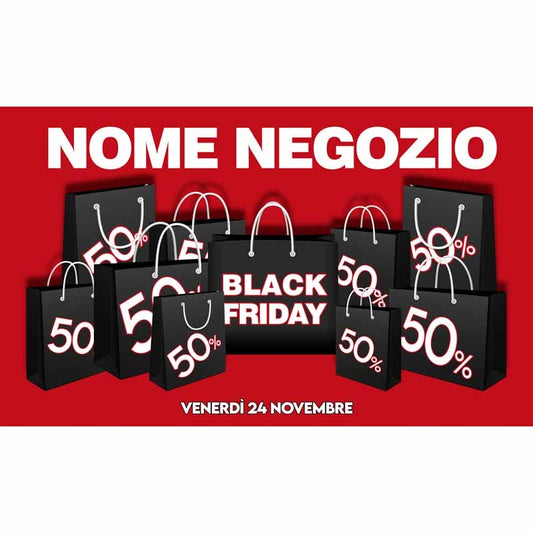 Striscione Black Friday Pop Shopper