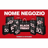 Striscione Black Friday Pop Shopper