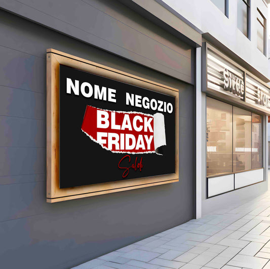 Striscione Black Friday Pop