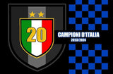 Bandiera Inter Scudetto 2024 100x150