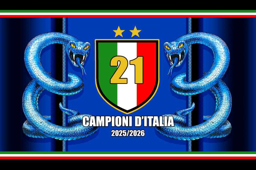 Telo da Mare Spugna Scudetto Inter 70x140