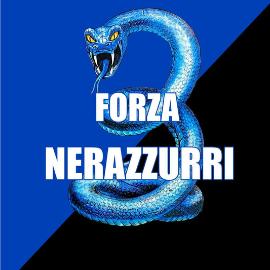 Plaid Coperta Biscione Forza Nerazzurri Inter  140 x 160