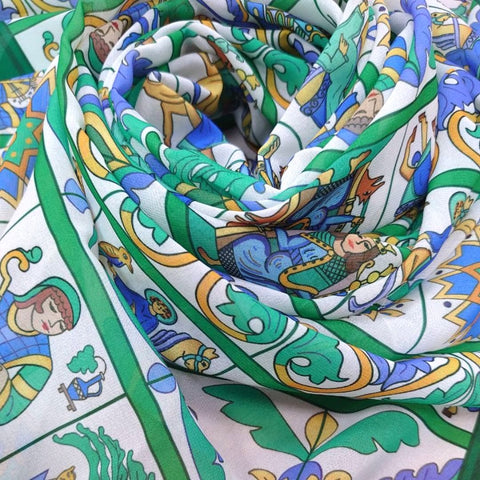 FOULARD CALTAGIRONE 115x76 cm