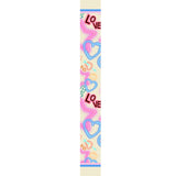 Twilly Raso Personalizzato Neon Love Cuori