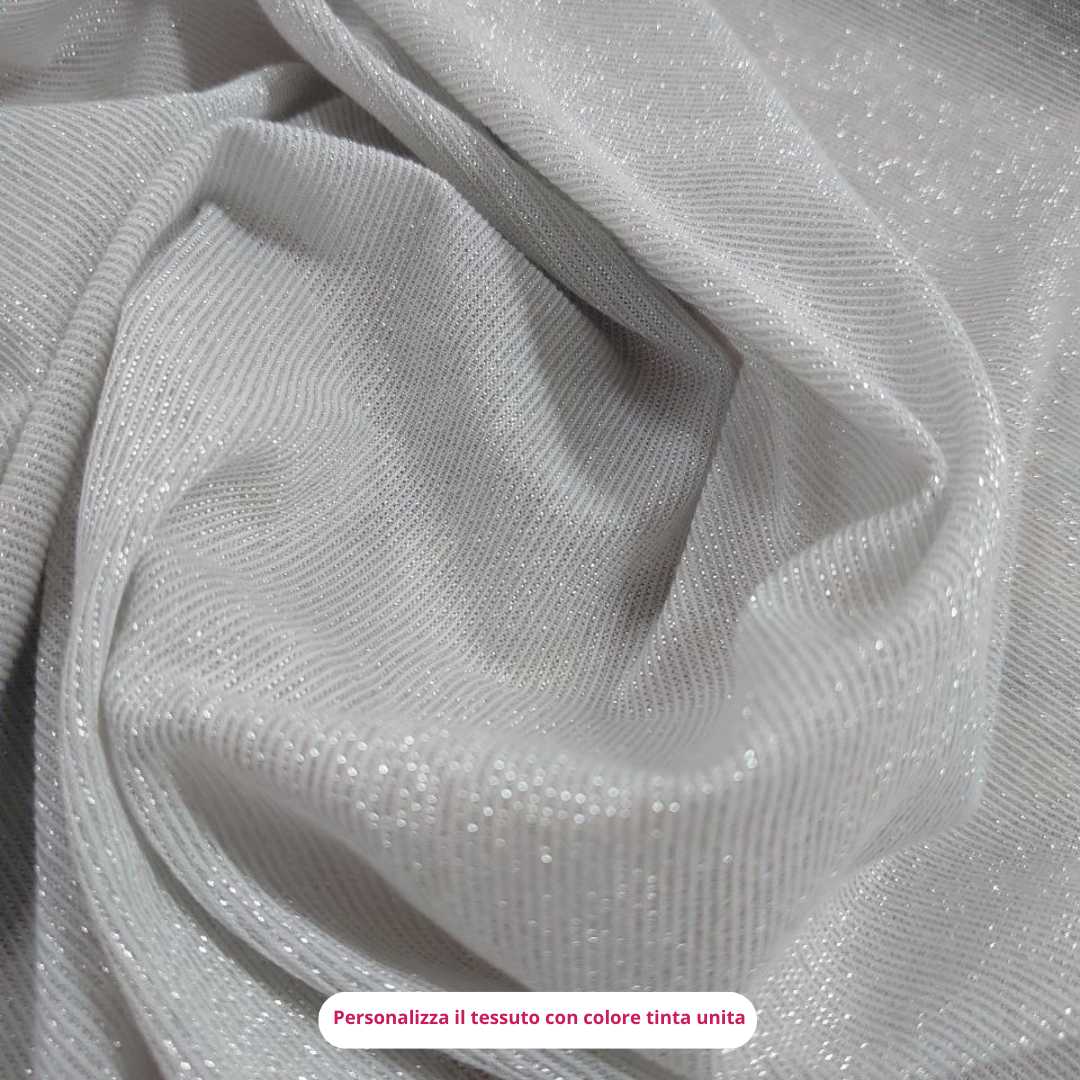 JERSEY LUREX ARGENTO TINTA UNITA
