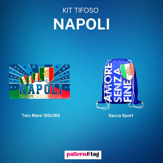 Zaino Sacca Sportiva Personalizzata Napoli Campione d’Italia