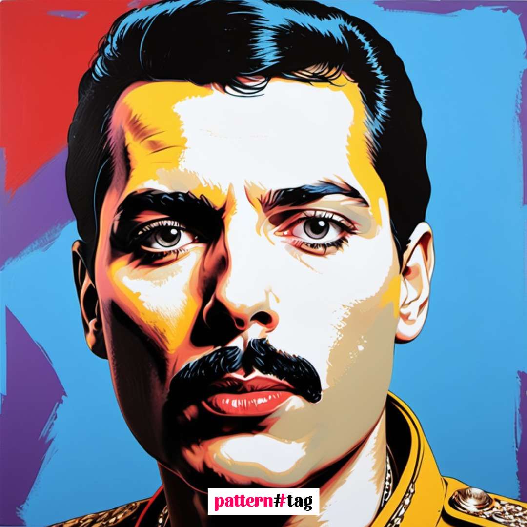 Pannello in tessuto dedicato a Freddie Mercury, con una rappresentazione dell'iconico cantante che simboleggia passione, energia e talento straordinario. Un elemento decorativo che aggiunge un tocco di musica, carisma e originalità al tuo spazio.