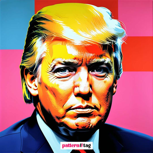 Pannello in tessuto dedicato a Donald Trump, con una rappresentazione del leader politico che simboleggia forza, determinazione e cambiamento. Un elemento decorativo che aggiunge un tocco di potenza e visione al tuo spazio.