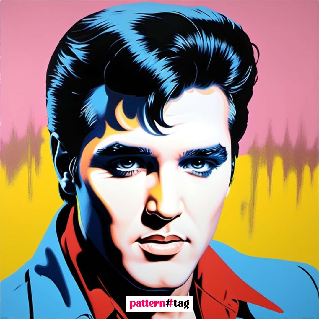 Pannello in tessuto dedicato a Elvis Presley, con una rappresentazione dell'icona del rock e della cultura pop. Un elemento decorativo che aggiunge energia, stile e un tocco di leggenda musicale al tuo spazio, celebrando il re del rock 'n' roll.