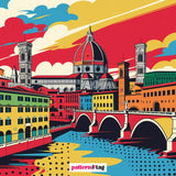 Pannello in Tessuto Firenze Pop Art