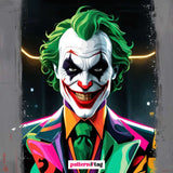 Pannello in tessuto dedicato al Joker, con una rappresentazione dell'iconico personaggio che incarna caos, ironia e imprevedibilità. Un elemento decorativo che aggiunge un tocco di follia, energia e originalità al tuo spazio.