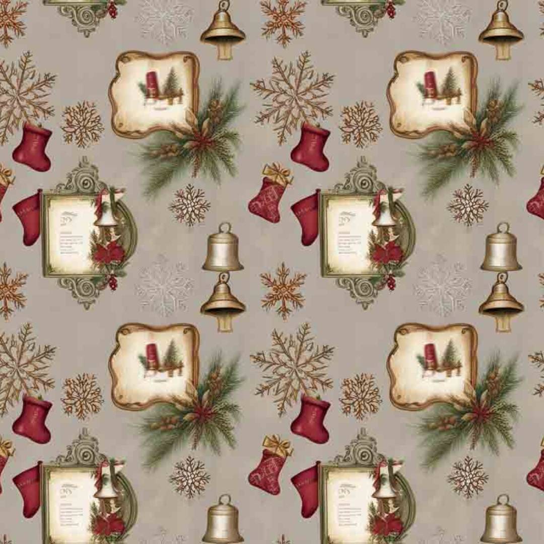 Stampa del Pattern design Christmas Vintage