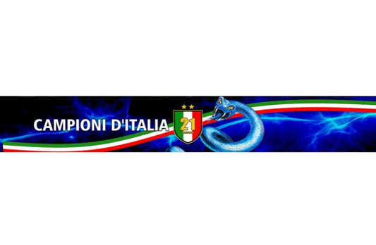 Sciarpa Inter scudetto 2026 in Poliestere di Raso