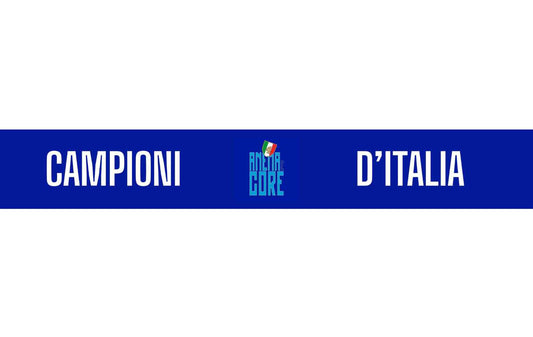 Sciarpa Napoli in Poliestere Campioni d'Italia 2025 anema e core 4° scudetto