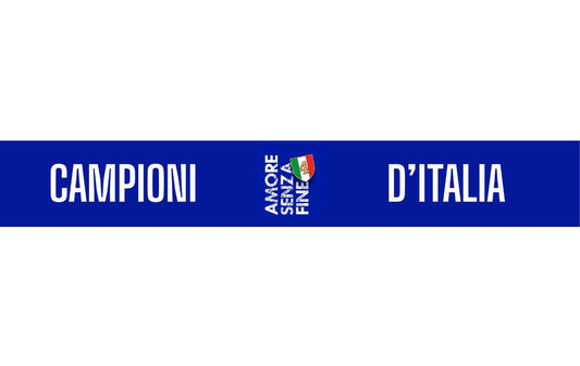 Sciarpa Napoli in Poliestere Campioni d'Italia 2025 amore senza fine 4° scudetto