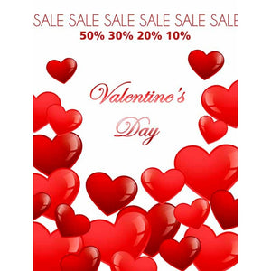 Striscione San Valentino Happy Valentine's Day sale