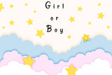 Striscione Baby Shower cielo stellato