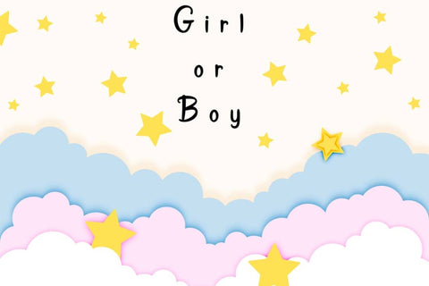 Striscione Baby Shower cielo stellato